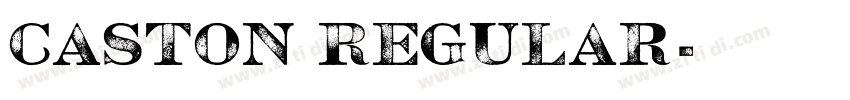 Caston Regular字体转换 Caston Regular字体转换
